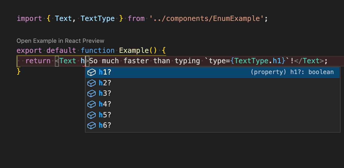 A Faster Approach to Enum Props in React